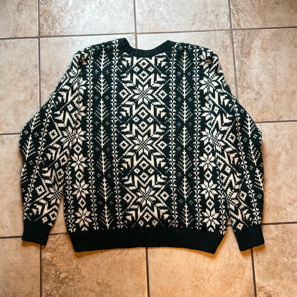 Vintage Wool Sweater; Lands End